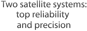 Two satellite systems: top reliability and precision