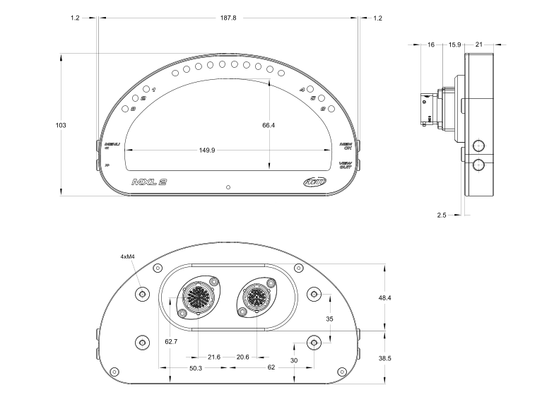 Disegno tecnico MXL2