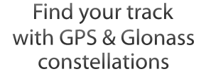 Find your track with GPS & Glonass constellations