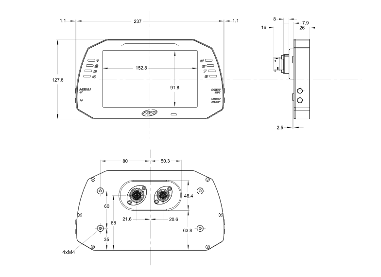 Technical drawing MXP