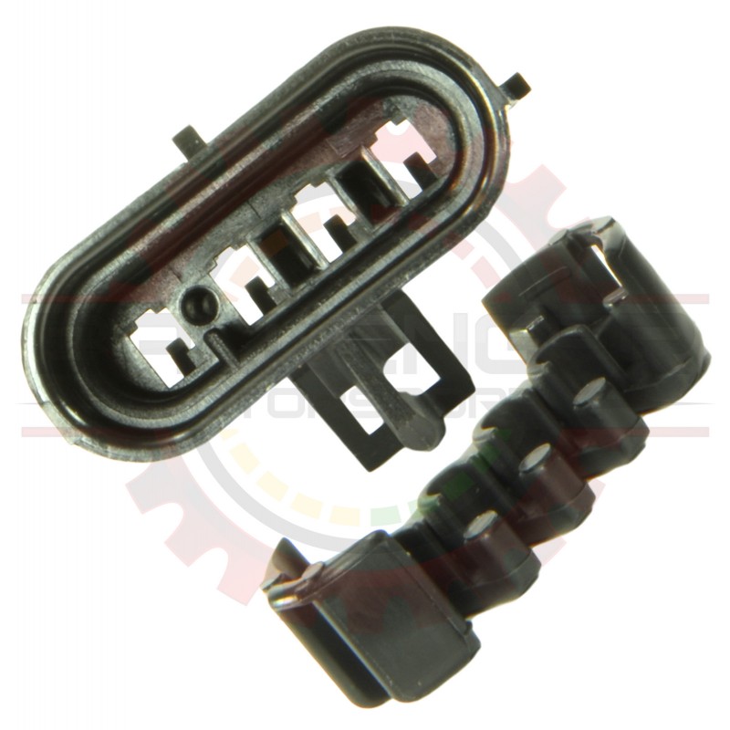 GM Delphi / Packard - 4 way metripack 150 female connector assembly, black ( Connector + TPA  )