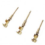 Deutsch Size 20 Stamped & Formed Pin Male Gold Plated Terminal, 0.35mm2 - 1.0mm2 ( 22 - 16 AWG )