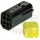 4 - Way Econoseal J Series Receptacle Assembly Black (connector and TPA)