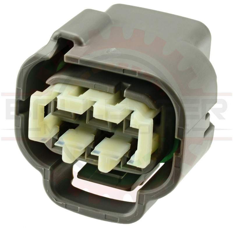 6 Way Denso Diesel Injection Pressure Sensor Connector Plug - Toyota 90980-10988