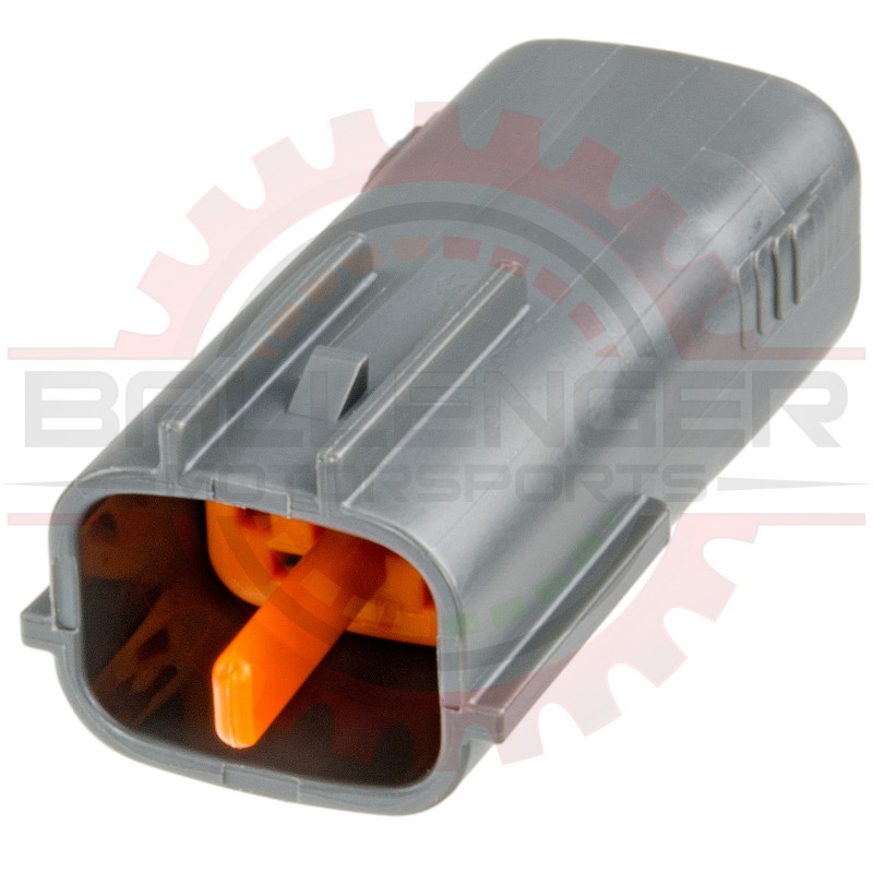 2 Way Receptacle Assembly for Japanese applications (Connector + Lock), Gray