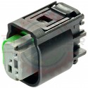 AMP 3 way Micro-Power and Power Quadlok Plug Housing Connector Only