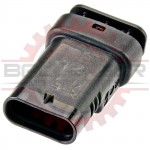 4 Way Connector Receptacle for C7 Corvette oxygen sensor, Black