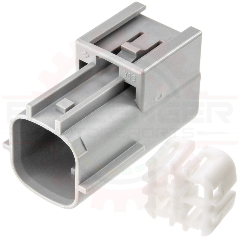 4 Way RS Series Inline Receptacle Connector assembly