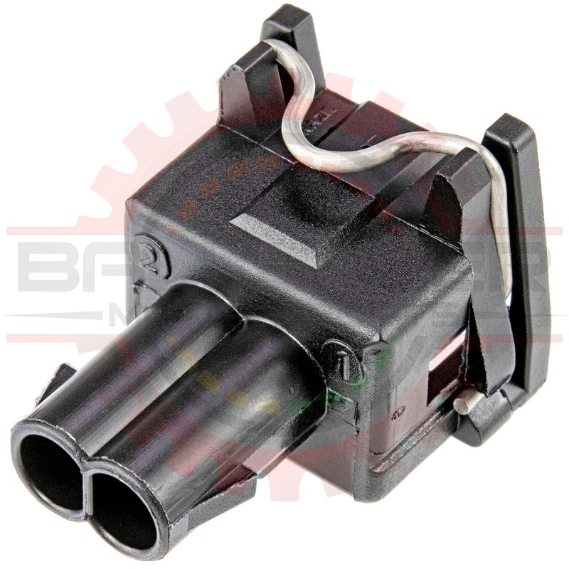 GM Delphi / Packard - 2-way Bosch EV1 Type Injector Connector ( connector only ) Push to seat