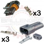 2 Way Metripack 630 Connector Pair Kit