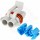 2 Way Metripack 280 Sealed Connector Assembly, White, with Orange FUEL COMPATIBLE facial seal (connector and TPA)