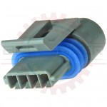 GM Delphi / Packard - 4 way gray metripack 150.2 plug connector for optispark 93 - 94 (mates with optispark module)