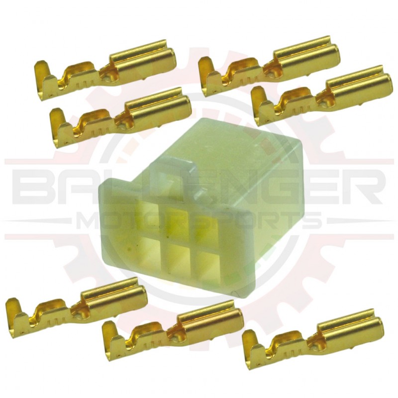 6 way standard motorcycle plug connector Kit