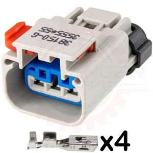 3-Way Headlight Plug Connector Kit