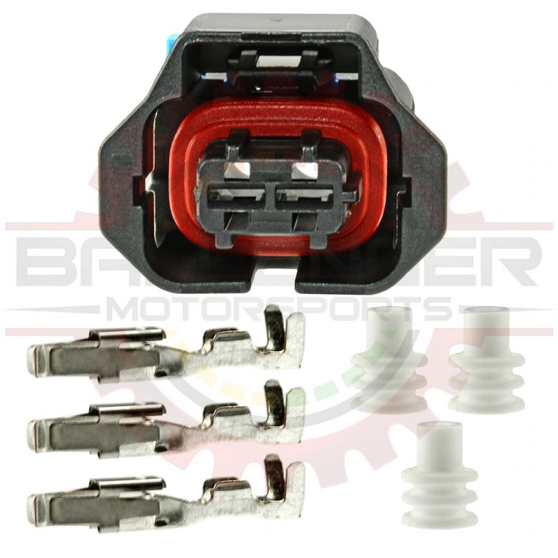 2 Way Bosch Connector Plug Kit for Solenoids, Sensors, & Diesel Fuel Injectors