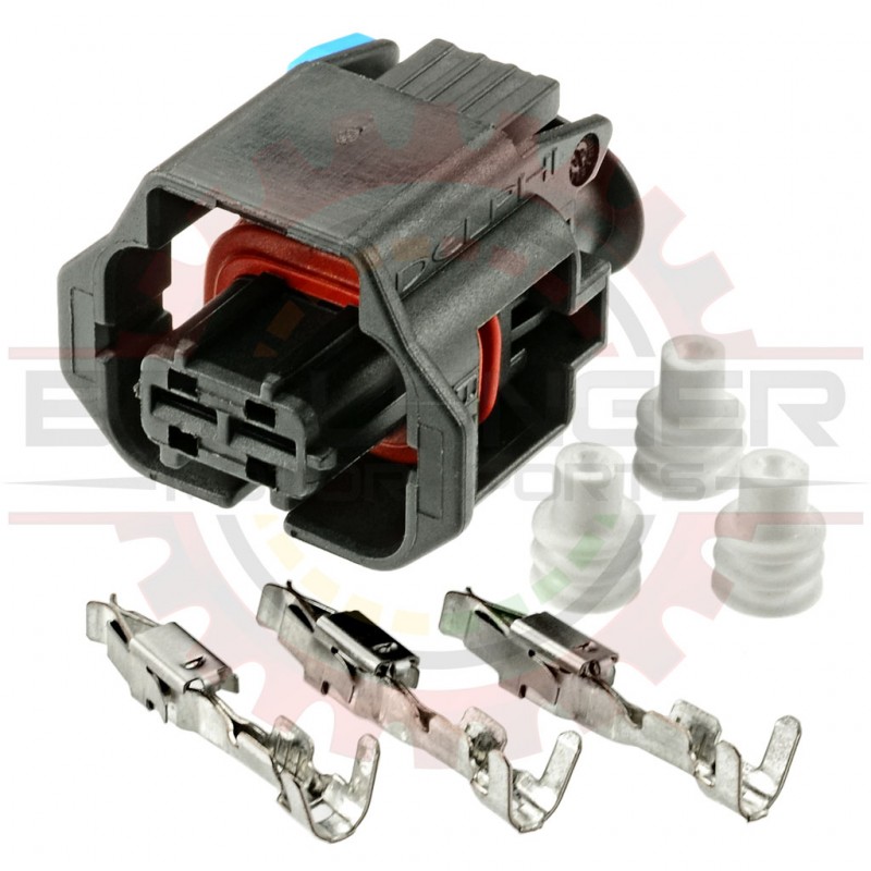 2 Way Bosch Connector Plug Kit for Solenoids, Sensors, & Diesel Fuel Injectors