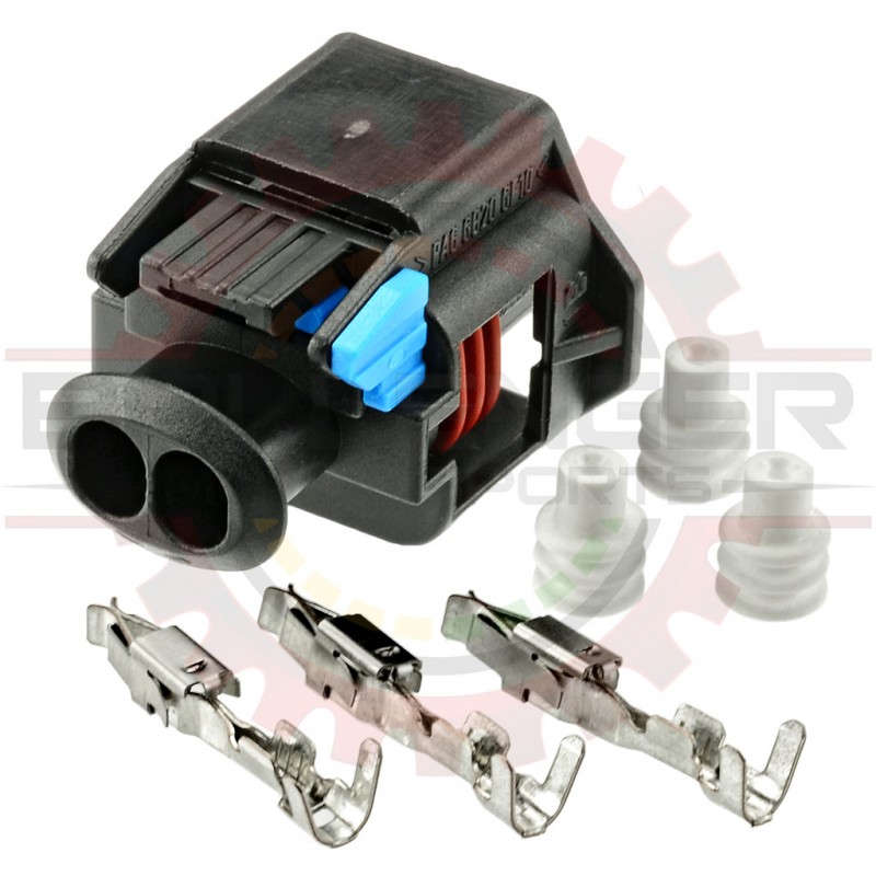 2 Way Bosch Connector Plug Kit for Solenoids, Sensors, & Diesel Fuel Injectors