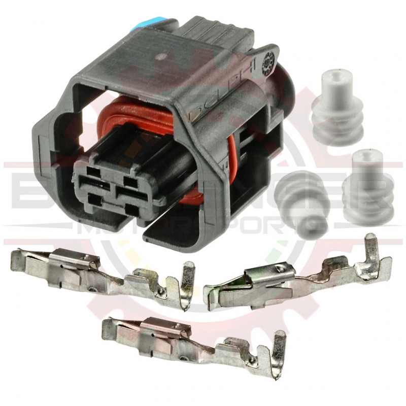 2 Way Bosch Connector Plug Kit for Solenoids, Sensors, & Diesel Fuel Injectors