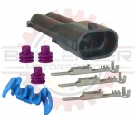 GM Delphi / Packard - 2 way metripack 280 receptacle connector kit for 9005/9145/9155 bulb / headlight