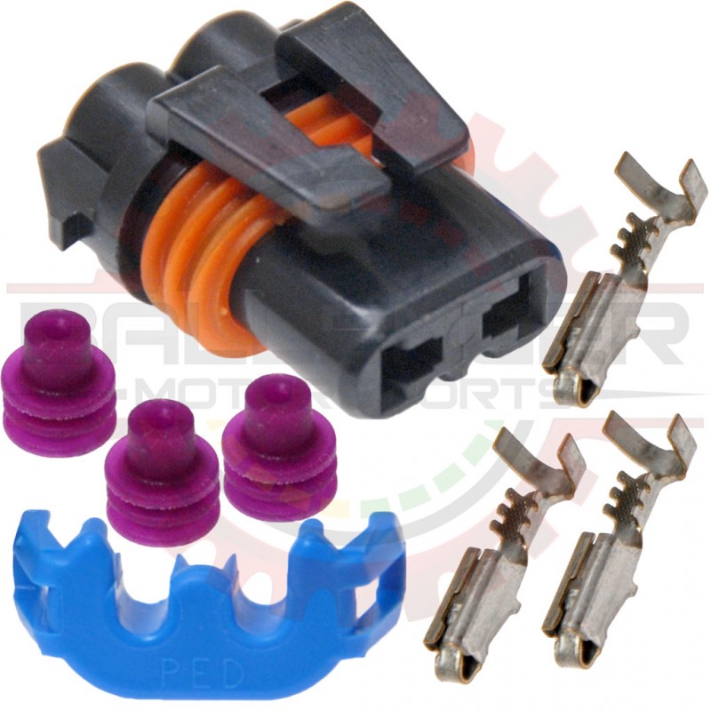 GM Delphi / Packard - 2 way metripack 280 connector plug kit for HB3 / 9005 / 9145 / 9155 bulb / headlight ( connector and tpa )