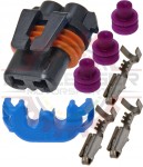 GM Delphi / Packard - 2 way metripack 280 connector plug kit for HB3 / 9005 / 9145 / 9155 bulb / headlight ( connector and tpa )