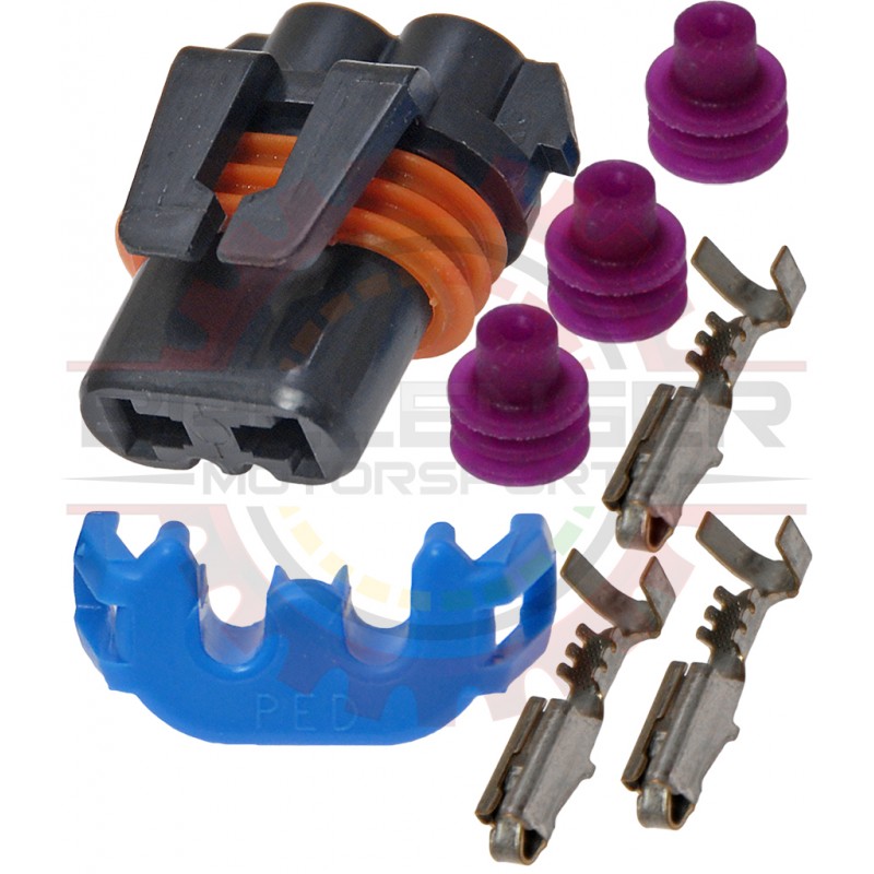 GM Delphi / Packard - 2 way metripack 280 connector plug kit for HB3 / 9005 / 9145 / 9155 bulb / headlight ( connector and tpa )