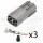 2 Way Receptacle Connector Kit for Japanese applications, Gray