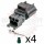 3 Way Sensor Receptacle Connector Kit, black