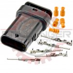 4 Way Connector Receptacle Kit for C7 Corvette oxygen sensor, Black