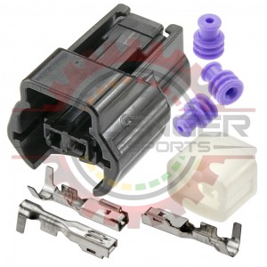 2 Way Connector Plug Kit for Nissan Fuel Injectors & Sensors (Nissan # E02FB-RS)