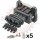 4 Way Bosch Ignitor Plug Connector Kit. Fits AEM 30-2840 Driver.