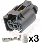 2 Way Bosch Temp Sensor for Ecodiesel & Mercedes Diesel Fuel Injector Connector Kit for Sprinter and other Applications