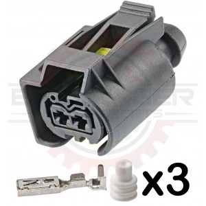 2 Way Bosch Temp Sensor for Ecodiesel & Mercedes Diesel Fuel Injector Connector Kit for Sprinter and other Applications