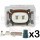 2 Way Diesel Fuel Injector & Fuel Pump Connector Plug Kit (Toyota # 90980-12747)