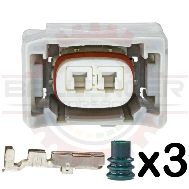 2 Way Diesel Fuel Injector & Fuel Pump Connector Plug Kit (Toyota # 90980-12747)