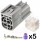 4 Way RS Series Inline Receptacle connector Kit