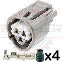 3 Way Toyota ECT, CLT, & Temperature Sensor Plug Connector Kit (Toyota # 90980-11451)