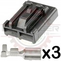 2 Way Walbro Connector Plug Kit (18-14AWG)for 255lph pumps & universal pumps
