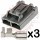 2 Way Walbro Connector Plug Kit (12-10AWG)for 255lph pumps & universal pumps