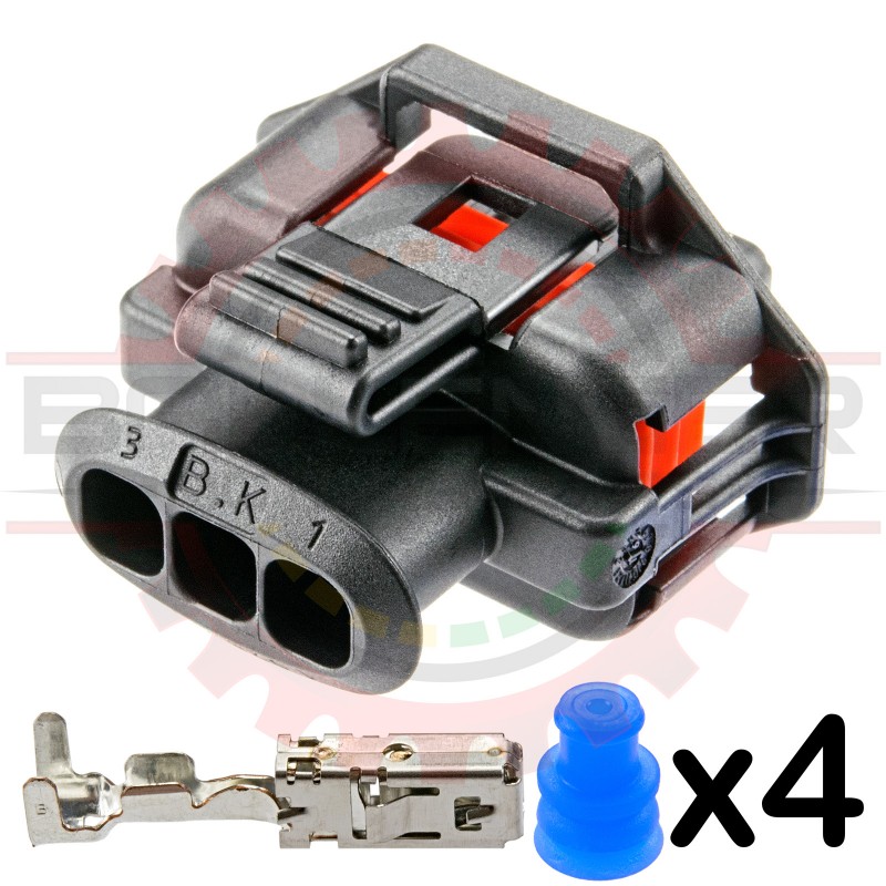 3-way Sealed Plug Bosch BDK Connector Kit for Diesel Injection Pump & Cummins Fuel Rail