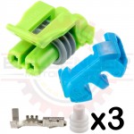 2 Way GM Ambient Air Temp Sensor & AIR Solenoid Connector Plug Kit