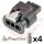 3 Way Connector Plug Kit for BRZ / FRS Ignition Coil, VW Crank/Cam/Ethanol Sensor