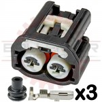 2 Way Plug Connector Kit for Toyota Crank Position Sensors # 90980-12028, 90980-12611