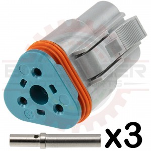 Deutsch DT/AT 3 Way Plug Kit