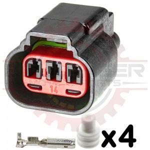 3 Way Connector Plug Kit for NC Miata, Mazda, Ford Crank & CAM Sensors, Ignition Coils
