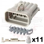 10 Way Metripack 150 Receptacle Connector Kit, gray