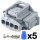 4 way Bosch BDK/BSK Connector Kit, Alternate Coding (white/lt grey)
