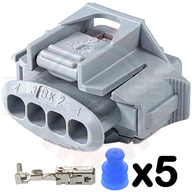 4 way Bosch BDK/BSK Connector Kit, Alternate Coding (white/lt grey)