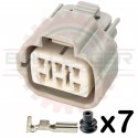 6 Way Sumitomo TS090 Connector Plug Kit for some Toyota applications, 90980-12635, 90980-11194 90980-11663