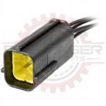 4 - Way Econoseal J Series Receptacle Pigtail, Black